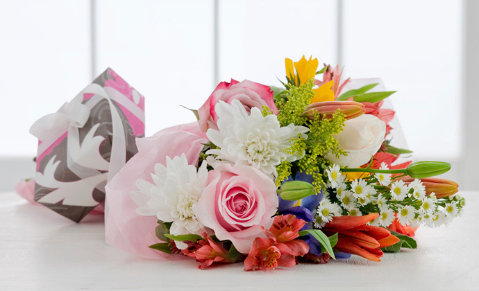 A bouquet of flowers