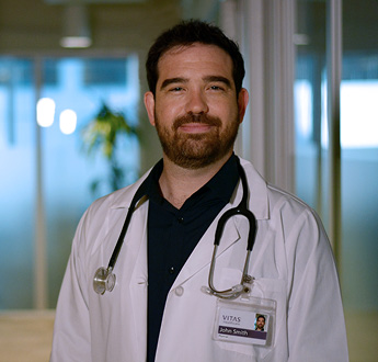 A VITAS provider at a hospital